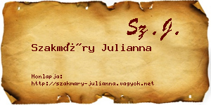 Szakmáry Julianna névjegykártya